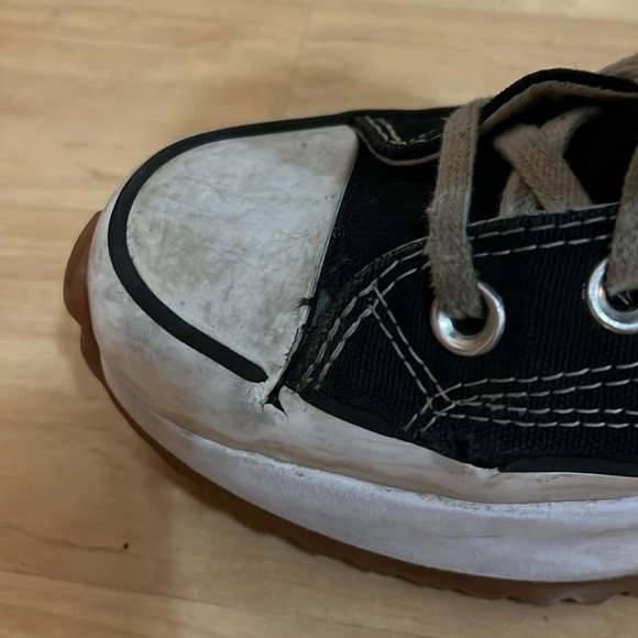 Converse Run Star Hike High-Top Canvas Sneakers, Black/Gum, size W6.5 - Picture 6 of 6